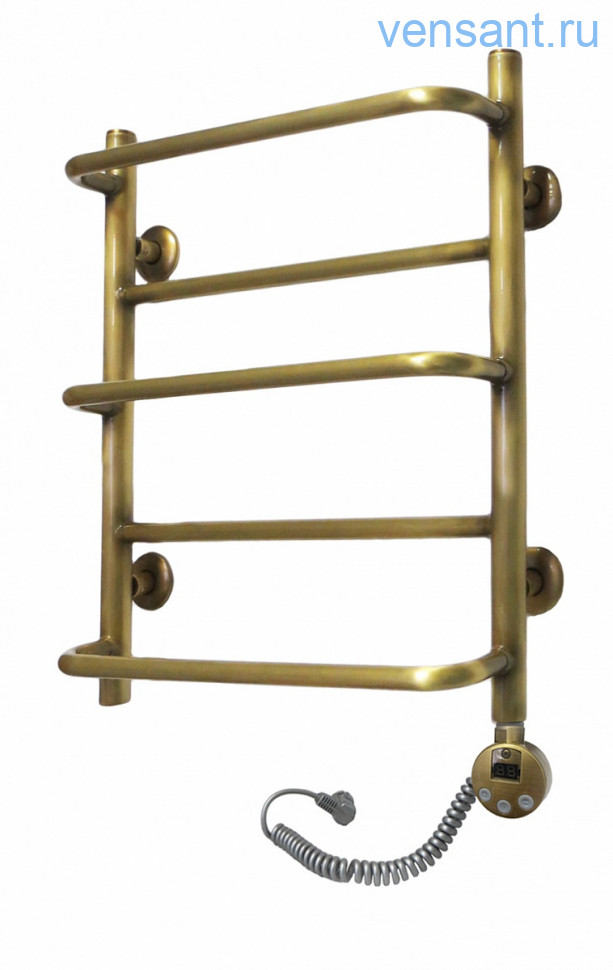 Электрический полотенцесушитель Domoterm Орфей П5 500*700 АБР ER тэн справа античная бронза