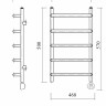 Электрический полотенцесушитель Domoterm Стефано П5 400*500 ER тэн справа