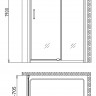 Душевой уголок Gemy Sunny Bay S28191A-A70 1000x700x1900 мм