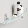 Полка стеклянная с бортиком WasserKRAFT Lopau K-6044