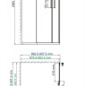 Душевой уголок WasserKRAFT Main 41S03 Matt glass квадрат с распашными дверьми 900x900x2000 мм