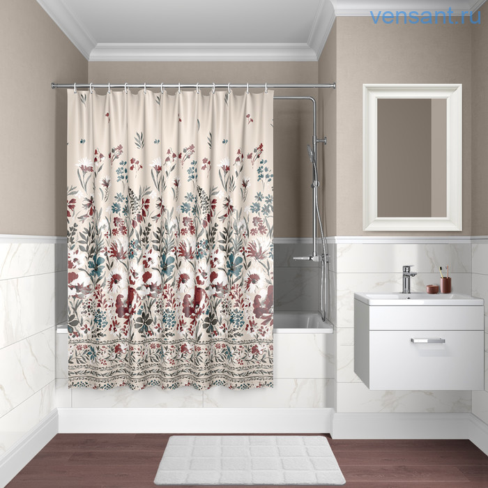 Шторка для ванной DECOR D03P118i11 180x180