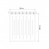 Шторка для ванной DECOR D08P218i11 180x200