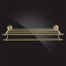 Полка для полотенец с держателем Elghansa PRAKTIC Gold Accessories PRK-205-Gold 56 см, с держателем, золото