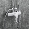 Душевая стойка со смесителем Frap F2449-20 Белый хром