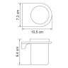 Стакан для зубных щеток стеклянный WasserKRAFT Kammel K-8328