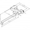 Смеситель для ванны и душа с длинным изливом AM.PM X-Joy F85A90000