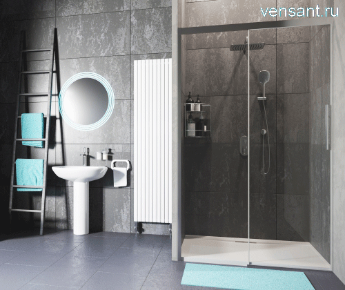 Душевая дверь WasserKRAFT Kammel 18S05 раздвижная 1200x2000 мм