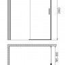 Душевой уголок Gemy Modern Gent S25191A-A6-80 1400x800x2000 мм
