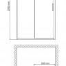 Душевая дверь WasserKRAFT Main 41S13 раздвижная 1100x2000 мм