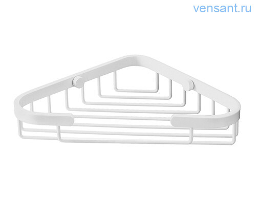 Полка металлическая угловая WasserKRAFT Kammel K-733WHITE Белая