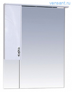 Зеркало шкаф в ванную Misty Сицилия 65 L Левое П-Сиц04065-011СвЛ