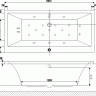 Акриловая ванна EXCELLENT Pryzmat Lux 180x80