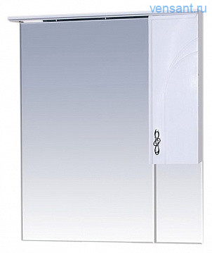 Зеркало шкаф в ванную Misty Сицилия 75 R Правое П-Сиц04075-011СвП