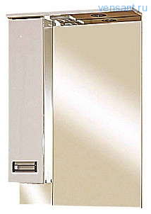 Зеркало шкаф в ванную Misty Вега 55 L Левое | Мисти Э-Вег04055-01СвЛ